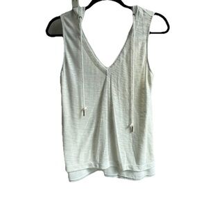 White House Black Market Women’s Small Sleeveless Top with Hood